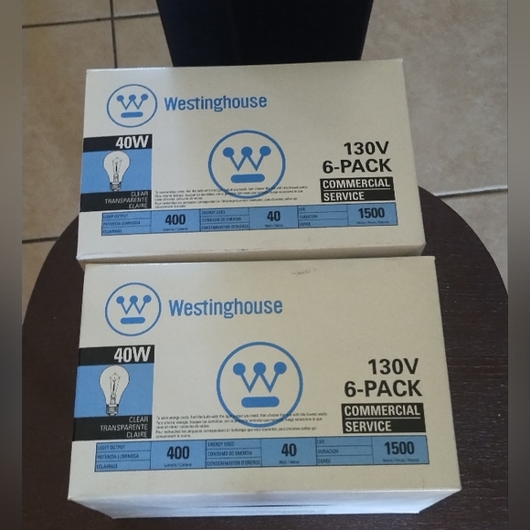 Westinghouse 130V 40W Commercial Grade Clear‎ Frosted Light Bulb 6-pack 2 Packs - Picture 1 of 2